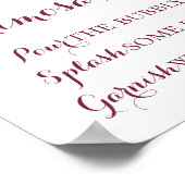 Herfst Bloem Mimosa Bar Bord Poster, Oranje Roze Poster (Hoek)