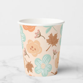 Herfst Bloem Papier Papieren Bekers