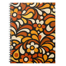 Herfst Bloem Patroon Notitieboek