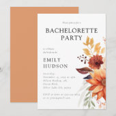 Herfst Bloemachtig Meisjesuitje Kaart (Voorkant / Achterkant)