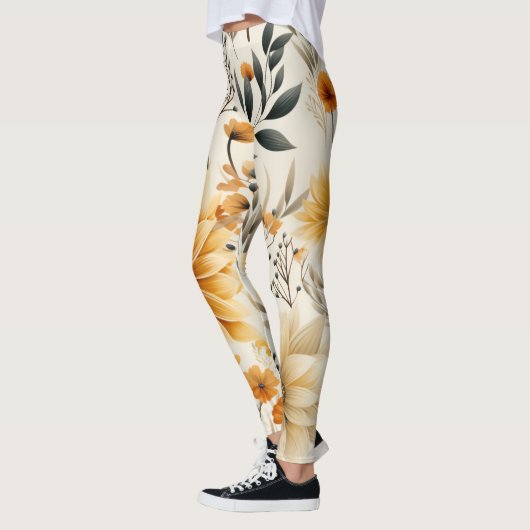Herfst bloemblaadjes leggings (Links)