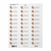 Herfst Bloemboeket op Etiket (Full Sheet)