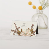 Herfst Bloemen Aardse Tonen Waterverf Herfstbruilo (Achterkant)