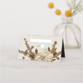 Herfst Bloemen Aardse Tonen Waterverf Herfstbruilo (Voorkant)