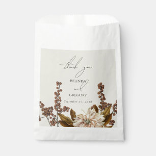 Herfst Bloemen Aardse Tonen Waterverf Herfstbruilo Bedankzakje