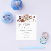 Herfst Bloemen Baby Borrel | Budget Flyer (Enkel)