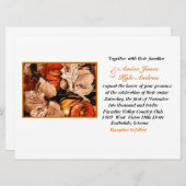 herfst bloemen bruiloft uitvinding kaart (Voorkant / Achterkant)