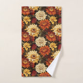 Herfst Bloemen Chrysanten Bad Handdoek (Handdoek)