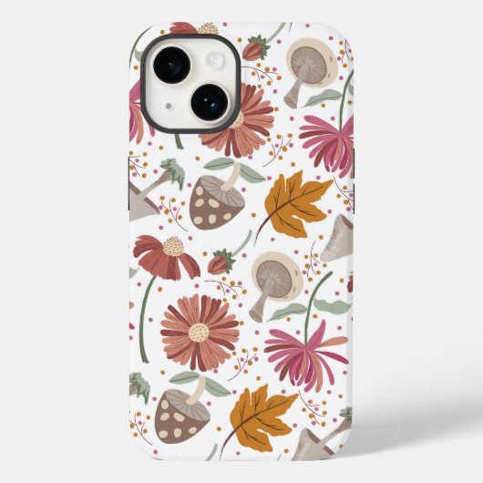 Herfst, bloemen en bladeren Case-Mate iPhone case (Achterkant)