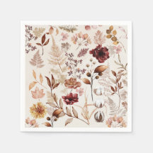 Herfst Bloemen en bladeren Waterverf