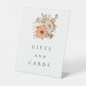 Herfst Bloemen Geschenken en Kaarten Bruiloft Reclamebord Met Voetstuk (Voorkant)