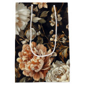 Herfst Bloemen Herfst Botanische Patroon Medium Cadeauzakje (Achterkant)