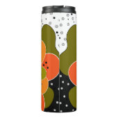 Herfst bloemen illustratie thermosbeker (Achterkant)