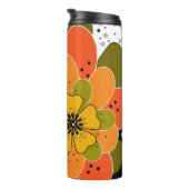 Herfst bloemen illustratie thermosbeker (Geroteerd rechts)