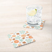 Herfst Bloemen Kartonnen Onderzetters (Insitu)