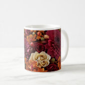 Herfst Bloemen Koffie Mok (Voorkant rechts)