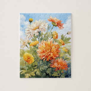 Herfst Bloemen Marigold Puzzel 110 Stks. 20,3 x 25