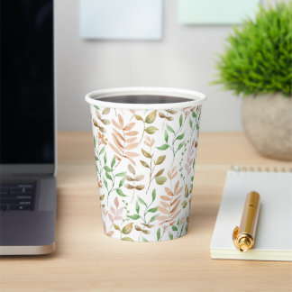 Herfst Bloemen Papieren Bekers