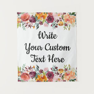 Herfst Bloemen Photobooth Achtergrond Bruiloft Pro Wandkleed