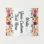 Herfst Bloemen Photobooth Achtergrond Bruiloft Pro Wandkleed (Voorkant (horizontaal))