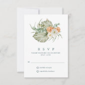 Herfst Bloemen Rustiek Outdoor Wedding RSVP (Voorkant)