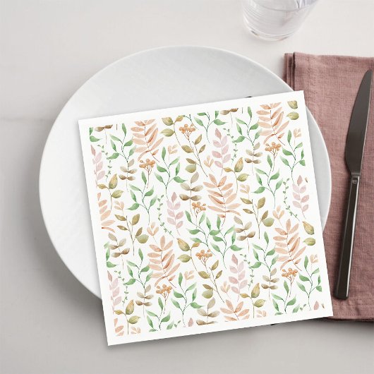 Herfst Bloemen Servet
