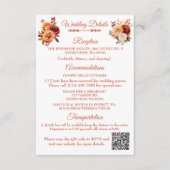 Herfst Bloemen Trouwruimte Kaart (Voorkant)