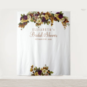 Herfst Bloemen vrijgezellenfeest Fotocabine Achter Wandkleed