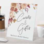 Herfst Bloemen Vrijgezellenfeest Kaarten & Cadeaus Reclamebord Met Voetstuk (Insitu)