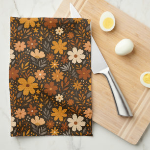 Herfst Bloemenpatroon – Herfstbloemen Theedoek