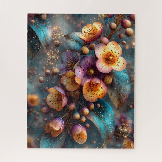 Herfst Bloemig Puzzel (Verticaal)