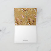 Herfst Bloemige Boho Bruids Shower Vouwkaart Bedankkaart (Binnen)