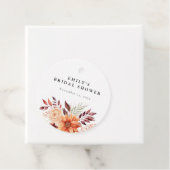 Herfst Bloemige Boho Bruidsdouche Bedankjes Labels (In situ)