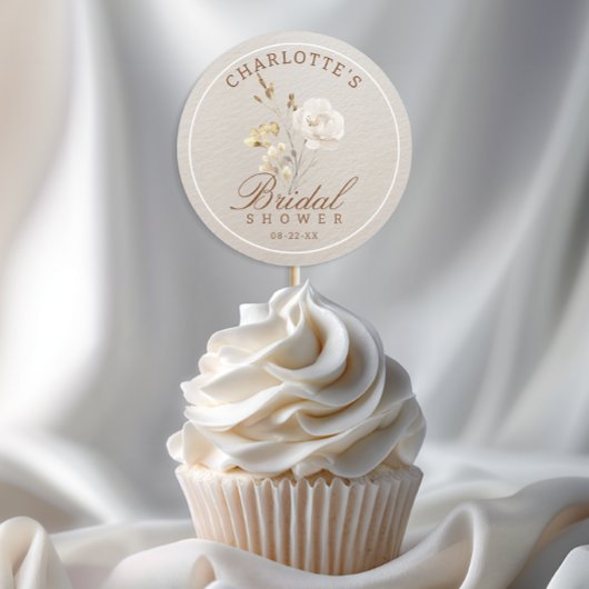 Herfst Bloemige Bruidsfeest Sticker