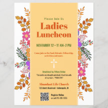 Herfst Bloemige Dames Kerk Lunch