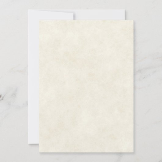 Herfst bloemige en gouden aangepaste trouwuitnodig kaart (Achterkant)