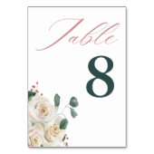 Herfst Bloemige Pompoen Dankdag Kaart (Voorkant)