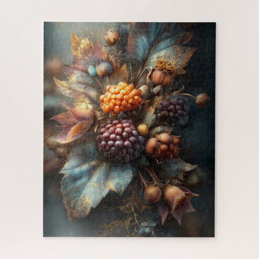 Herfst Bloemige Puzzel (Verticaal)