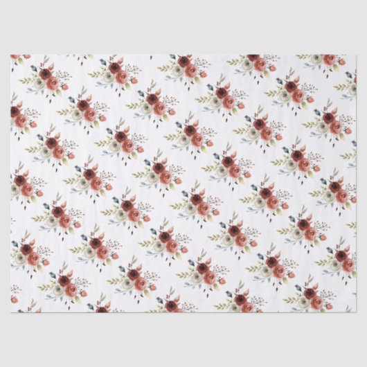 Herfst Bloemstuk Bruiloft Tissue Papier (Voorkant)