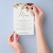 Herfst Bloemstuk, Dinner Menu voor Fall Flowers Ev (Hand)