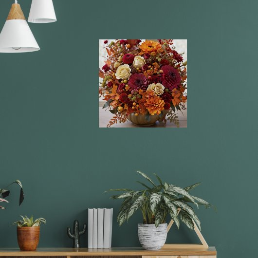 Herfst Bloemstuk Poster (Woonkamer 1)