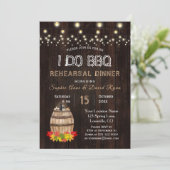 Herfst Bodemwijn Vineyard Rehearings Dinner Kaart (Staand voorkant)