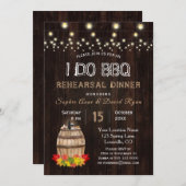 Herfst Bodemwijn Vineyard Rehearings Dinner Kaart (Voorkant / Achterkant)