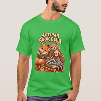 Herfst Boek Club Schattige Bosdieren T-Shirt