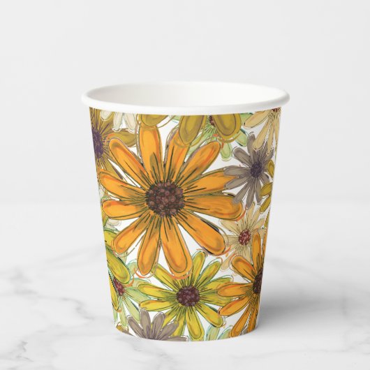 Herfst Boeket Papieren beker (Achterkant)