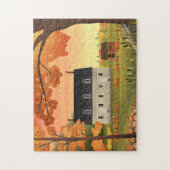 Herfst boerderij herfst pompoen patch legpuzzel (Verticaal)