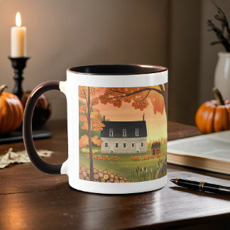 Herfst boerderij herfst pompoen patch | mok
