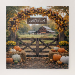 Herfst Boerderijhek met Boog Legpuzzel