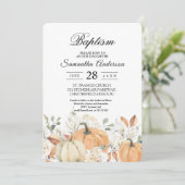 Herfst Boeredoopsel | Aquarel Pompoen Kaart (Staand voorkant)