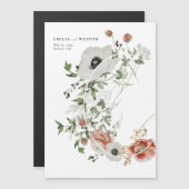 Herfst Boheemse Huwelijksmagneet om de Datum te Be Magnetische Uitnodiging (Voorkant / Achterkant)